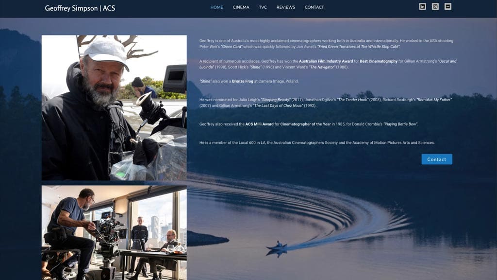 Take Me There website sample - Geoffrey Simpson | ACS